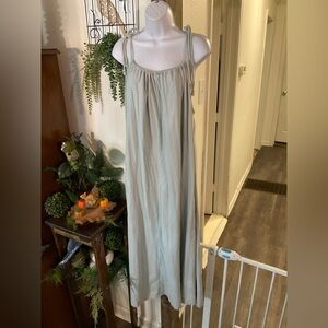 Light Gray Midi Dress